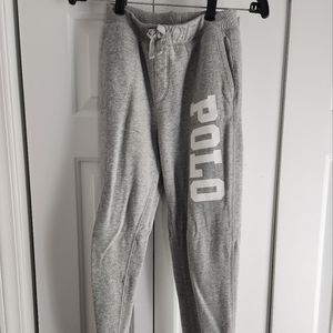 Girls Polo by Ralph Lauren gray Joggers sz 12/14